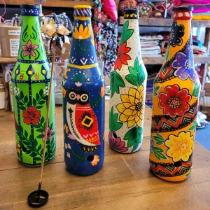 Hand-Painted Incense Burner Bottle - Choice of Designs